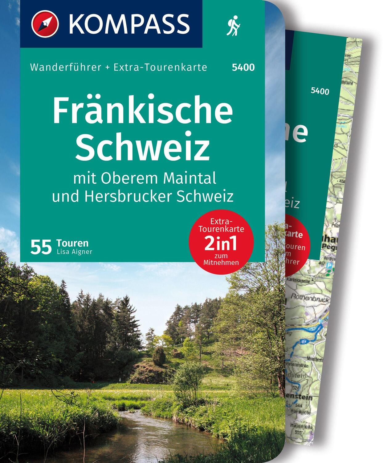 Cover: 9783991216339 | KOMPASS Wanderführer Fränkische Schweiz mit Oberem Maintal und...