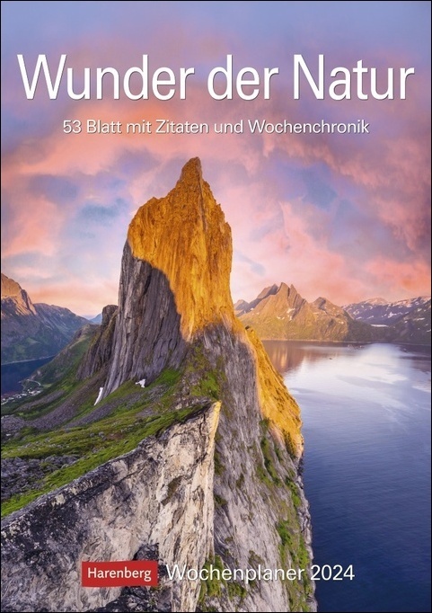 Cover: 9783840031229 | Wunder der Natur Wochenplaner 2024. Wunderschöne Naturfotos in...