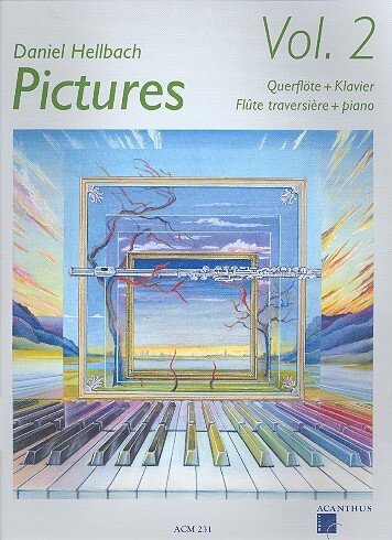 Cover: 9990000001392 | Pictures vol.2 (+CD) für Querflöte und Klavier | Daniel Hellbach