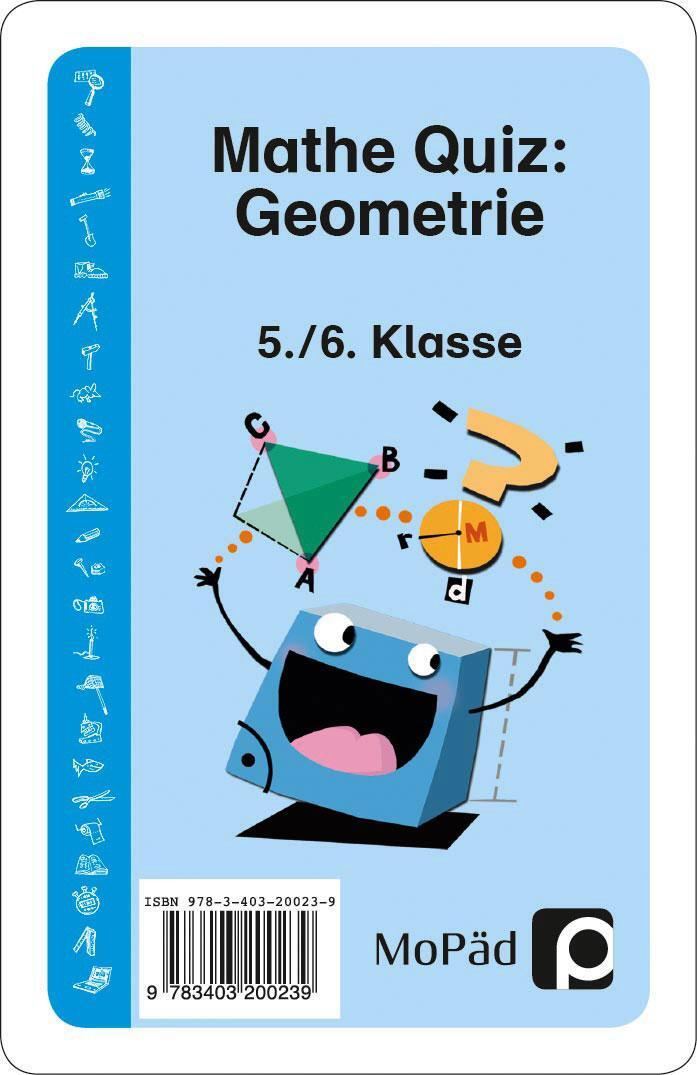 Cover: 9783403200239 | Mathe-Quiz: Geometrie | 5. und 6. Klasse | Jens Eggert | Taschenbuch