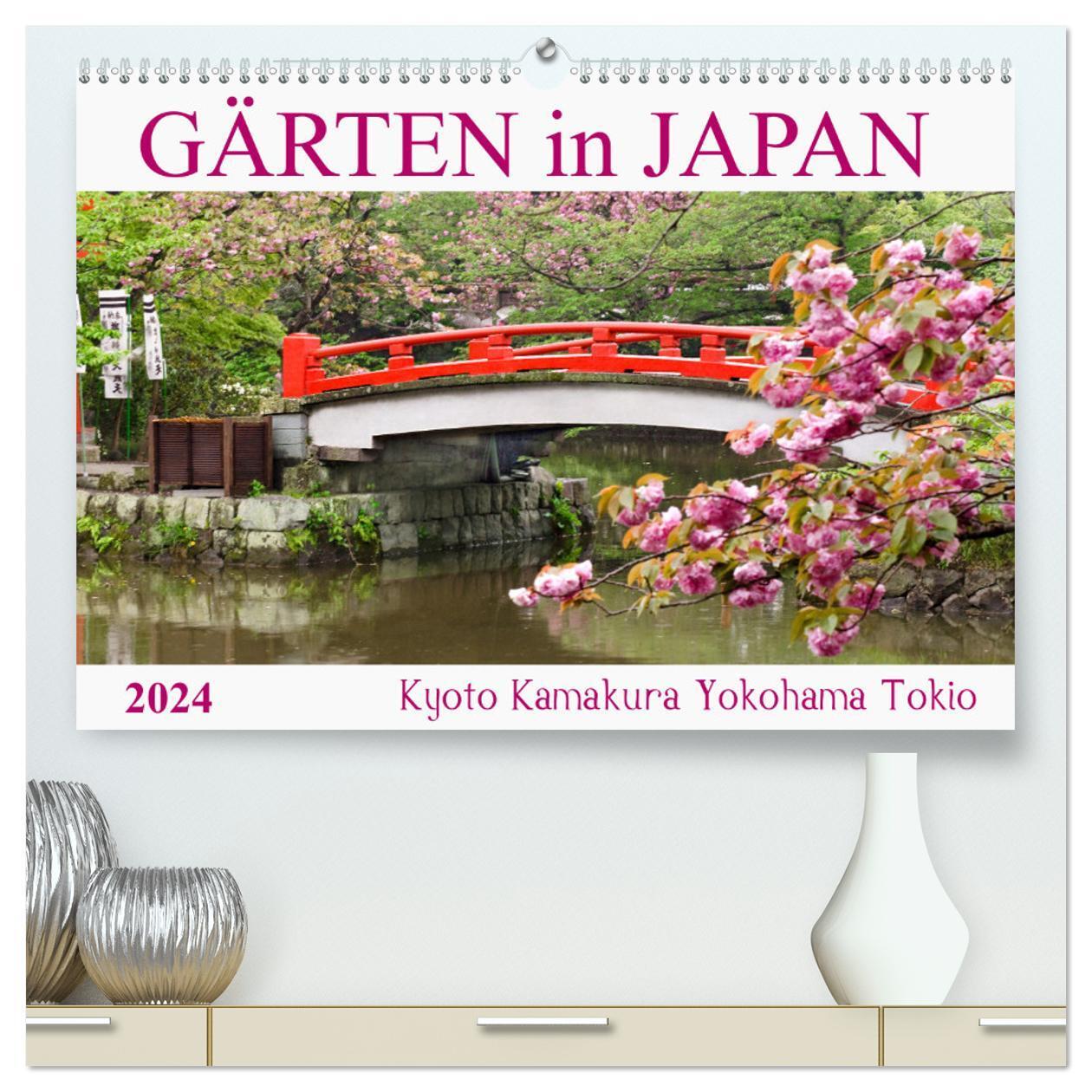 Cover: 9783675772830 | Gärten in Japan (hochwertiger Premium Wandkalender 2024 DIN A2...