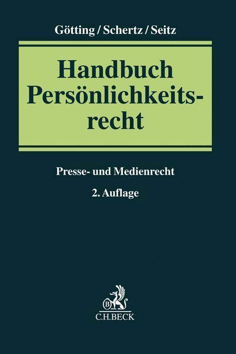 Cover: 9783406706691 | Handbuch Persönlichkeitsrecht | Presse- und Medienrecht | Buch | 2018