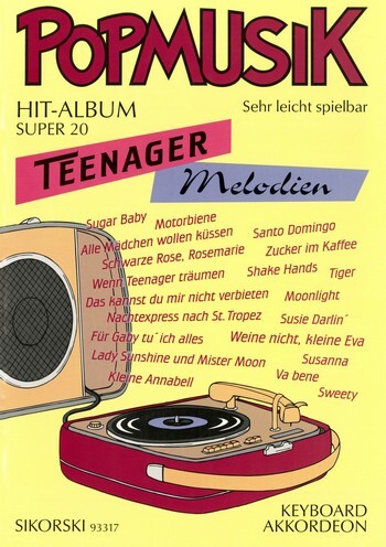 Cover: 9790003026251 | Popmusik Hit-Album Super 20: Teenager-Melodien | Songbuch (E-Orgel)