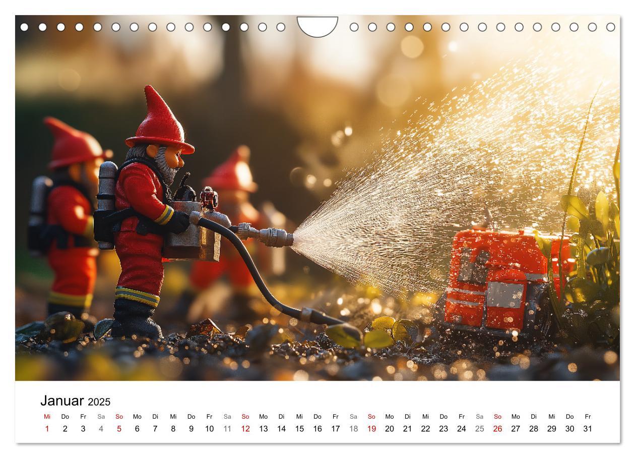 Bild: 9783457204108 | Berufe der Gartenzwerge (Wandkalender 2025 DIN A4 quer), CALVENDO...