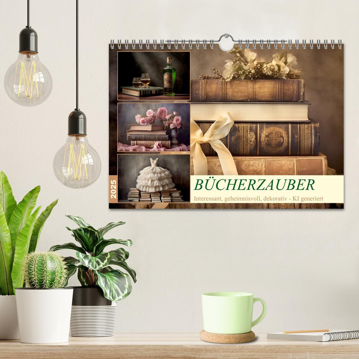 Bild: 9783383839603 | Bücherzauber (Wandkalender 2025 DIN A4 quer), CALVENDO Monatskalender