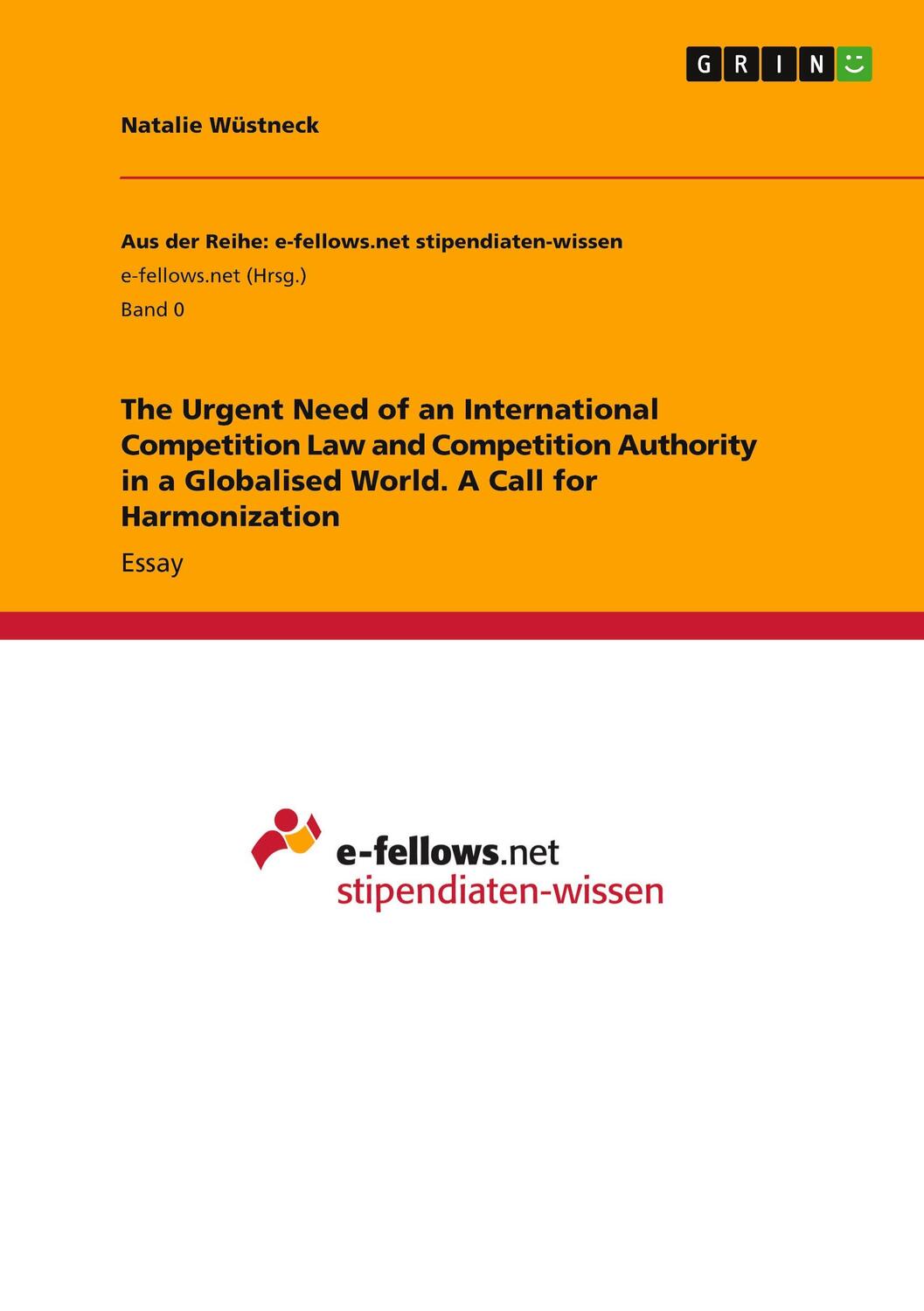 Cover: 9783963559587 | The Urgent Need of an International Competition Law and Competition...