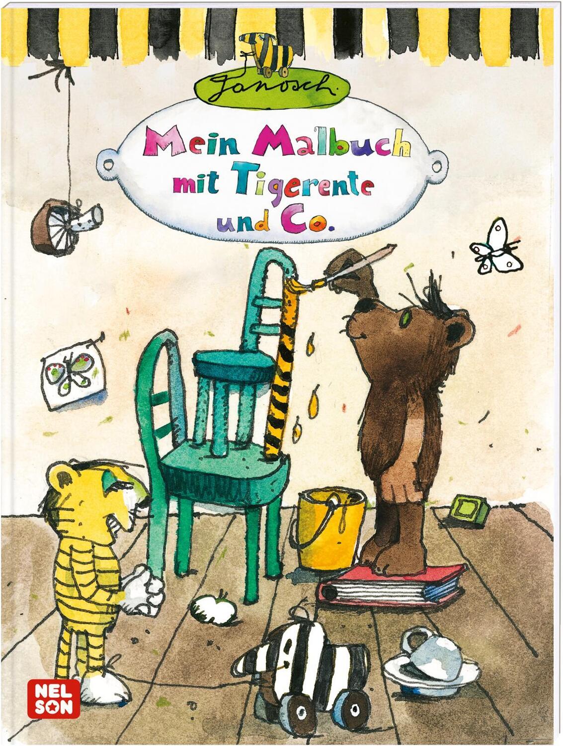 Cover: 9783845121543 | Janosch: Janosch: Mein Malbuch mit Tigerente &amp; Co. | ab 4 Jahre | Buch