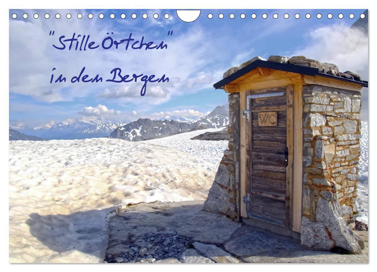 Cover: 9783383083839 | "Stille Örtchen" in den Bergen (Wandkalender 2024 DIN A4 quer),...