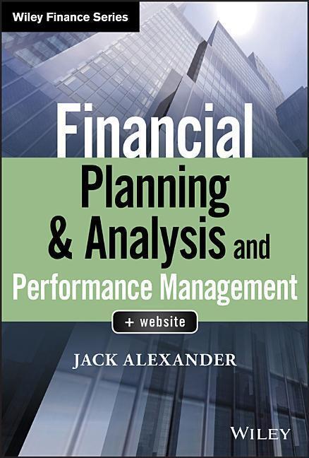 Cover: 9781119491484 | Financial Planning & Analysis and Performance Management | J Alexander