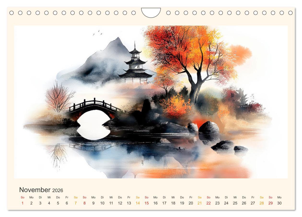 Bild: 9783457251249 | Japan - die Farben der Tradition (Wandkalender 2026 DIN A4 quer),...