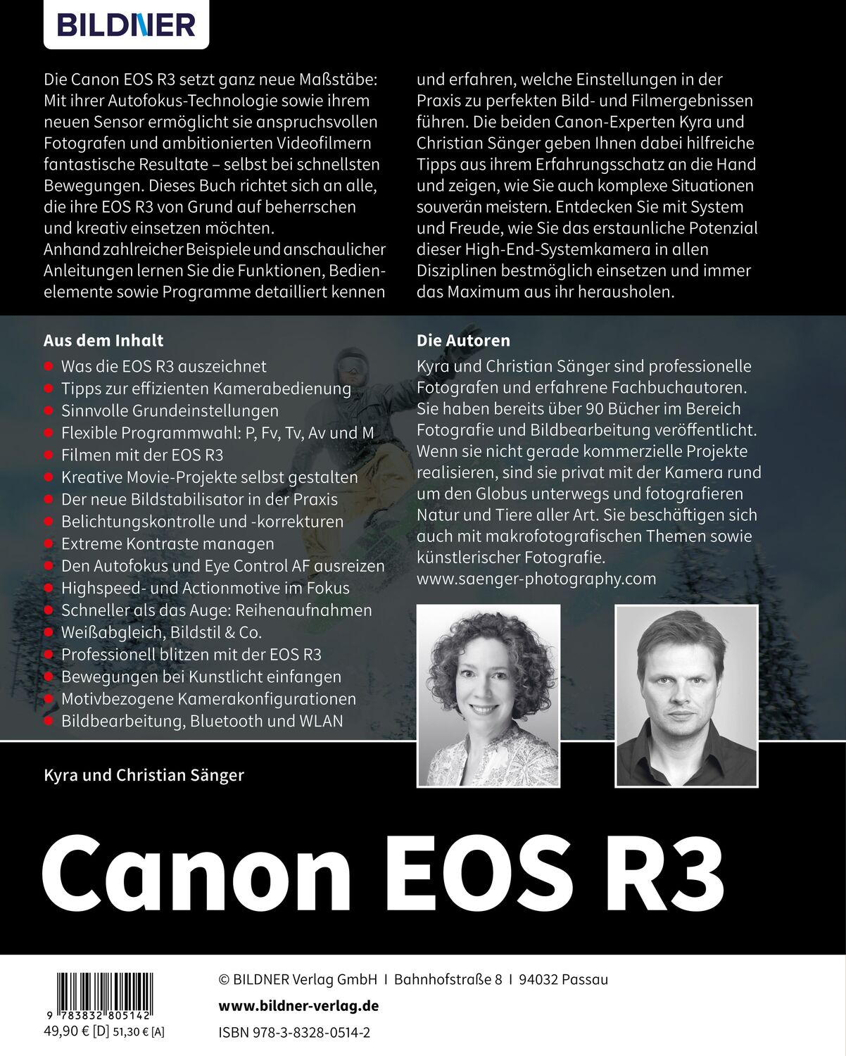 Rückseite: 9783832805142 | Canon EOS R3 | Das umfangreiche Praxisbuch zu Ihrer Kamera! | Buch