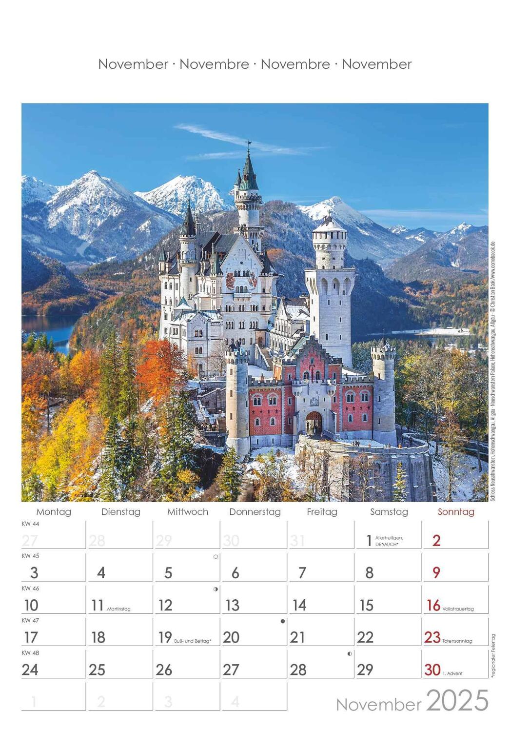 Bild: 4251732341190 | Bayern 2025 - Bild-Kalender 23,7x34 cm - Regional-Kalender -...