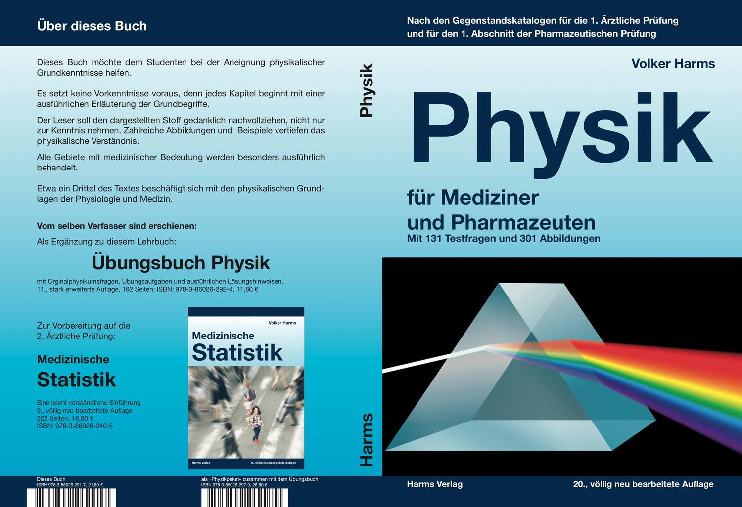 Cover: 9783860262917 | Physik für Mediziner und Pharmazeuten | Volker Harms | Taschenbuch