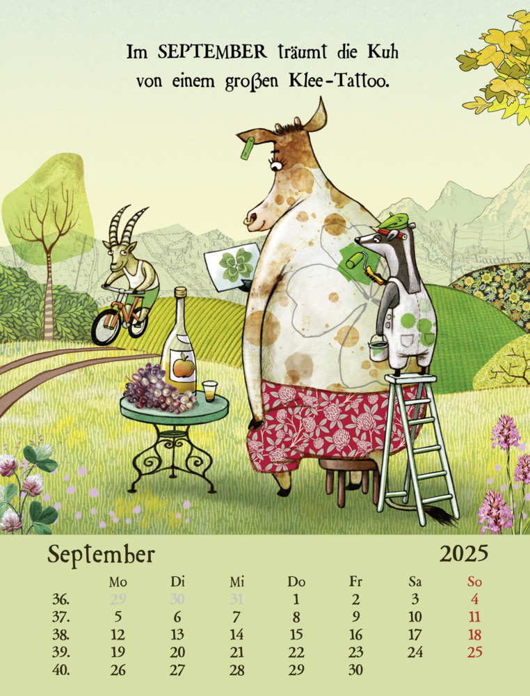 Bild: 4260308345166 | Wandkalender 2025: Der tierisch tolle Tierkalender | Werner Holzwarth