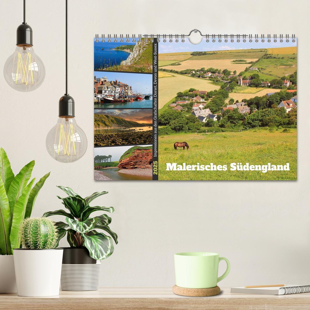 Bild: 9783435695072 | Malerisches Südengland 2025 (Wandkalender 2025 DIN A4 quer),...