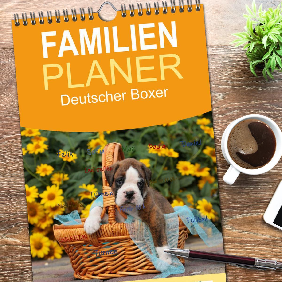 Bild: 9783457112625 | Familienplaner 2025 - Deutscher Boxer 2025 mit 5 Spalten...