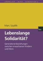 Cover: 9783810025074 | Lebenslange Solidarität? | Marc Szydlik | Taschenbuch | Paperback