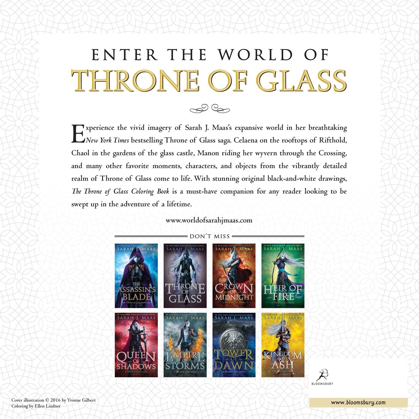 Rückseite: 9781681193519 | The Throne of Glass Coloring Book | Sarah J Maas | Taschenbuch | 2016