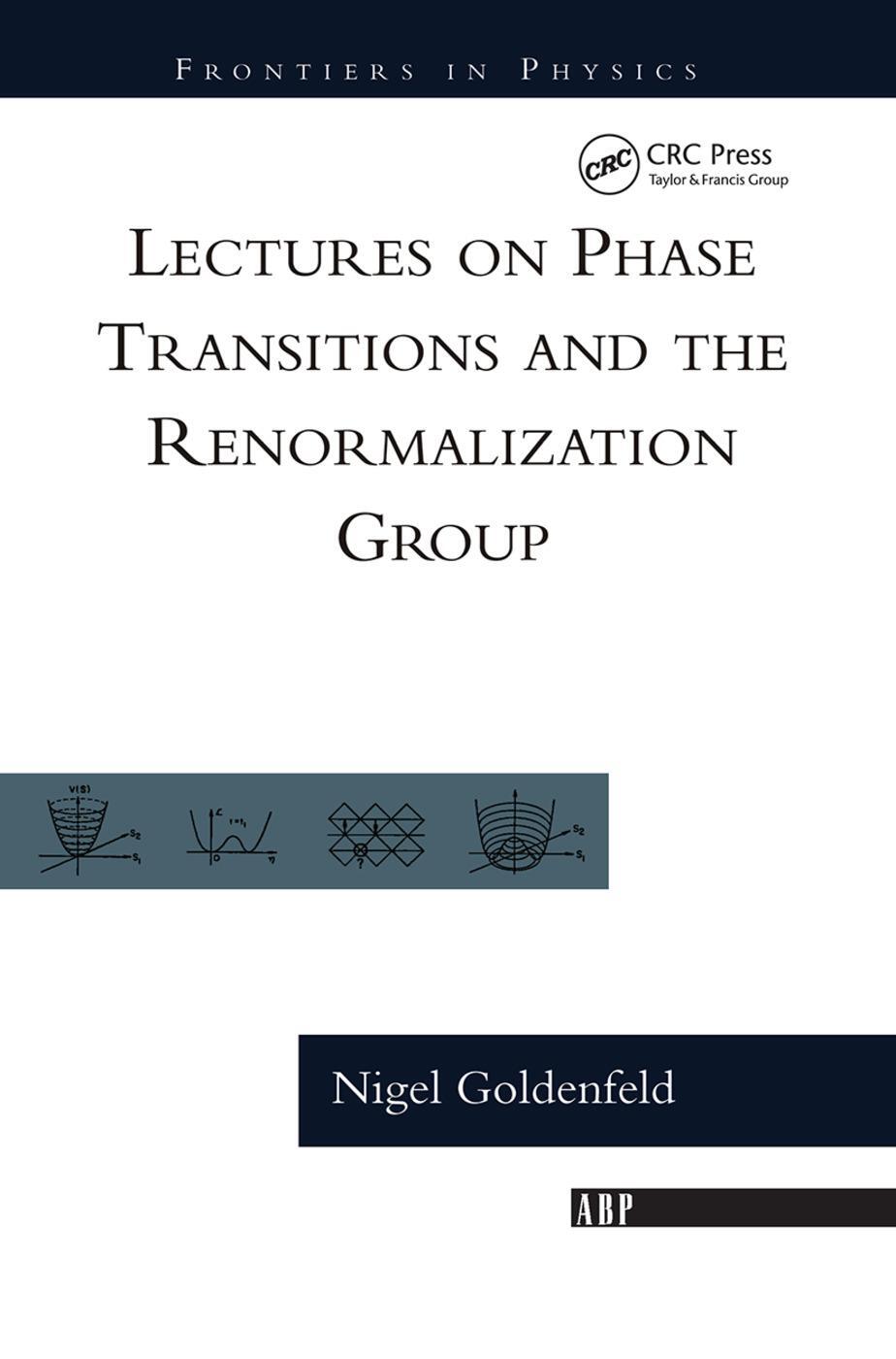 Cover: 9780367091378 | Lectures On Phase Transitions And The Renormalization Group | Buch