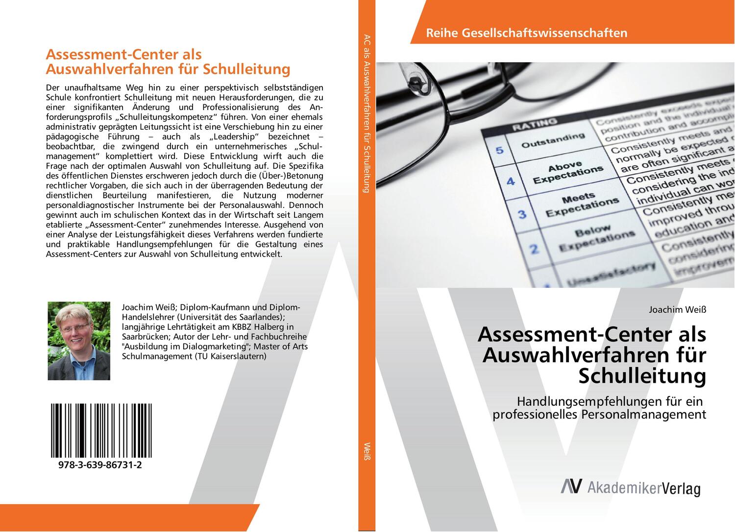 Cover: 9783639867312 | Assessment-Center als Auswahlverfahren für Schulleitung | Joachim Weiß