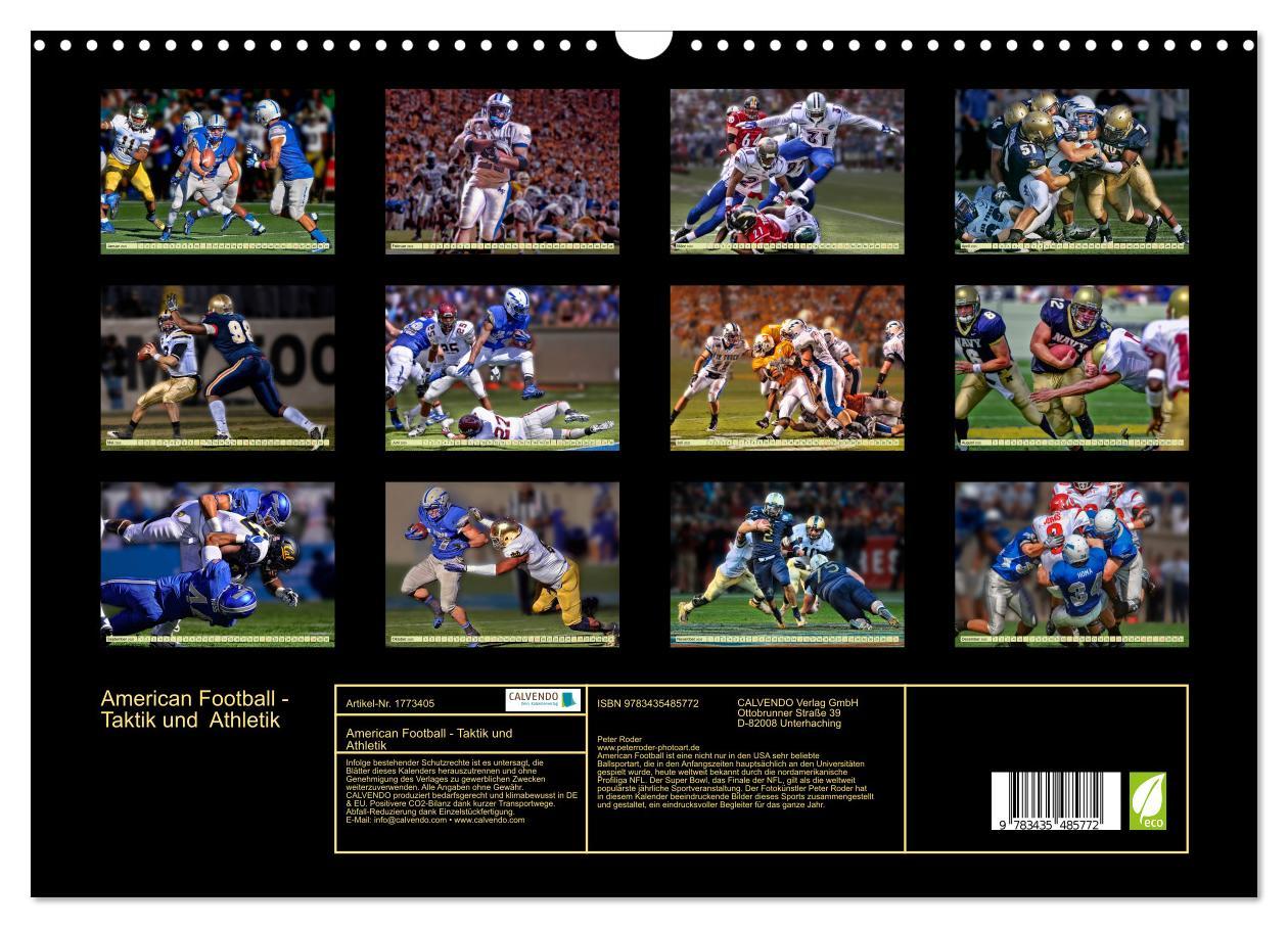 Bild: 9783435485772 | American Football - Taktik und Athletik (Wandkalender 2025 DIN A3...