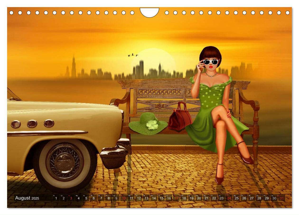 Bild: 9783435473793 | Oldtimer und Pin-Up Girls by Mausopardia (Wandkalender 2025 DIN A4...