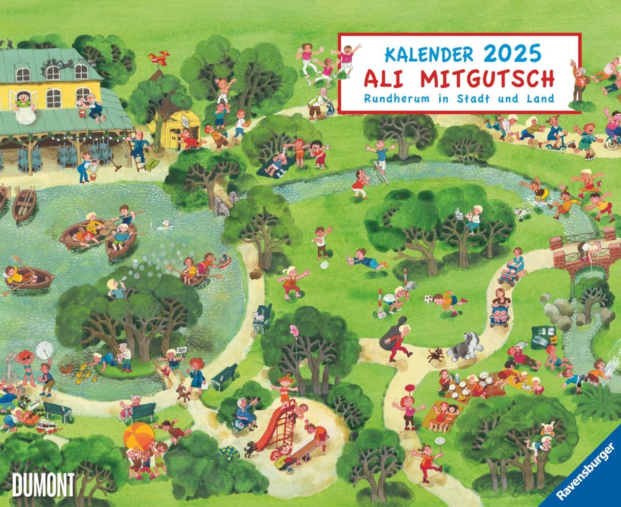 Cover: 4250809653150 | DUMONT - Ali Mitgutsch 2025 Wandkalender, 52x42,5cm, Wimmelbilder...