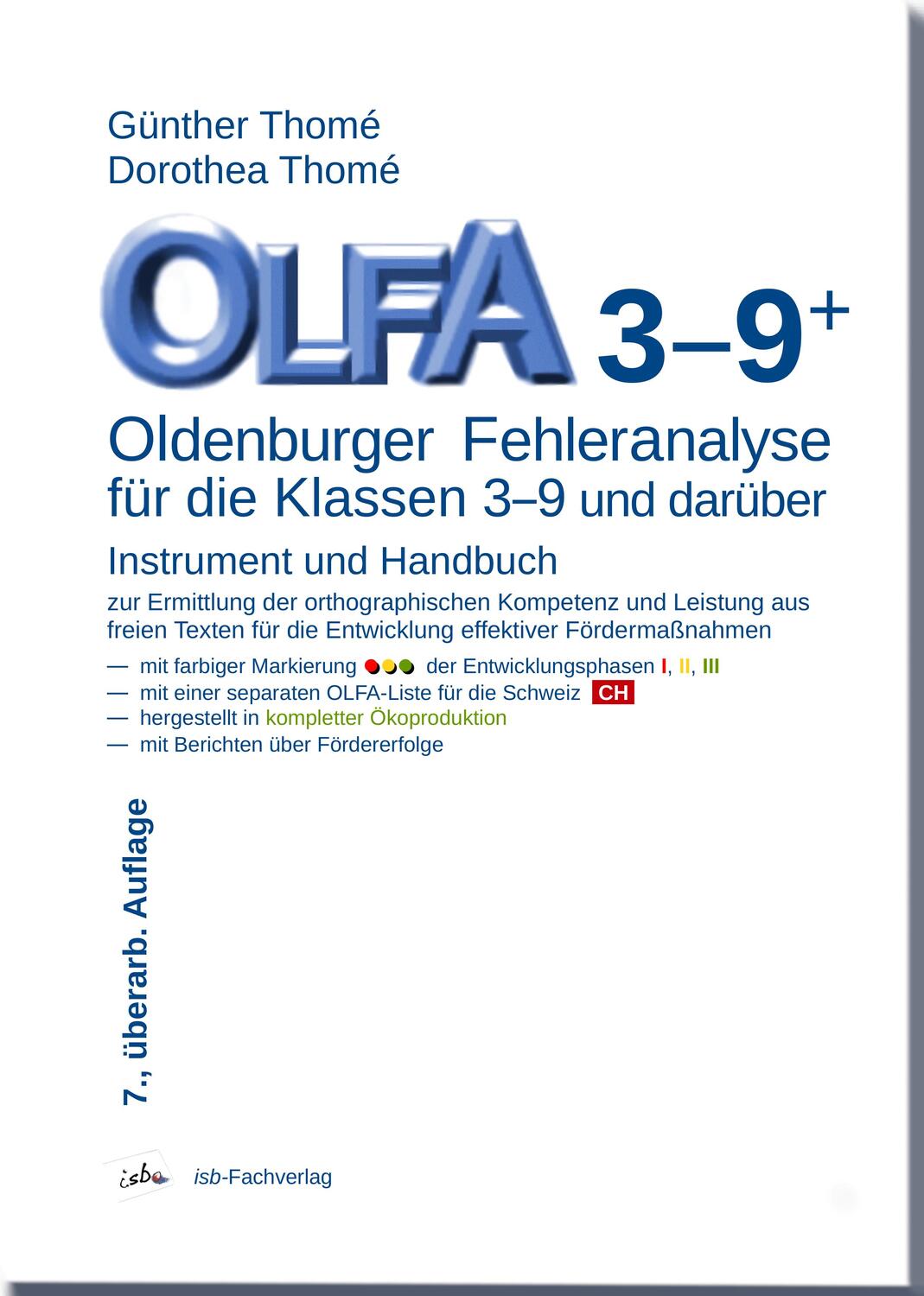 Cover: 9783942122221 | OLFA 3-9: Oldenburger Fehleranalyse für die Klassen 3-9 | Broschüre
