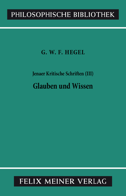 Cover: 9783787306626 | Jenaer Kritische Schriften III. Tl.3 | Georg Wilhelm Friedrich Hegel