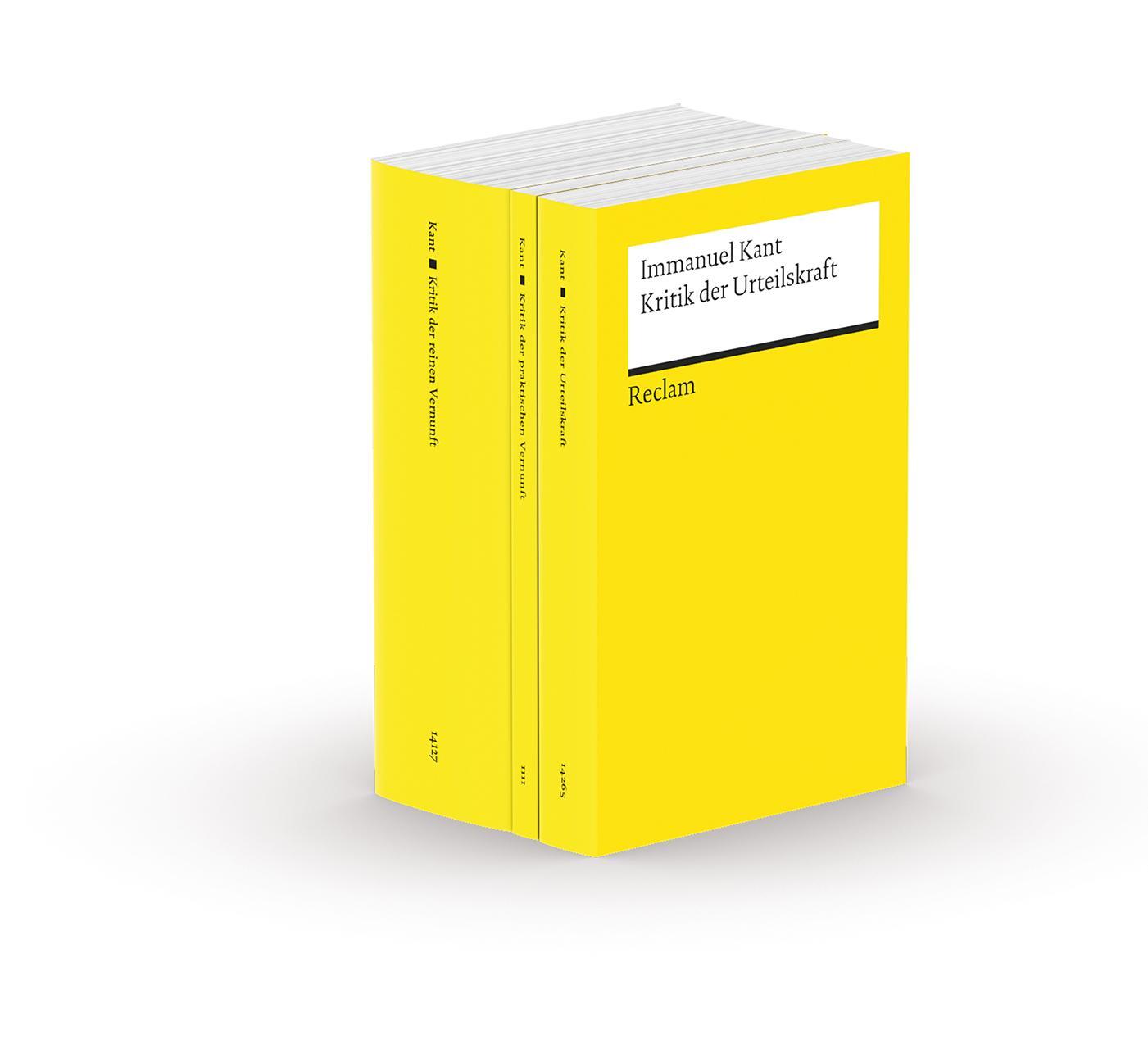 Cover: 9783150300954 | Die drei Kritiken: Kritik der praktischen Vernunft - Kritik der...