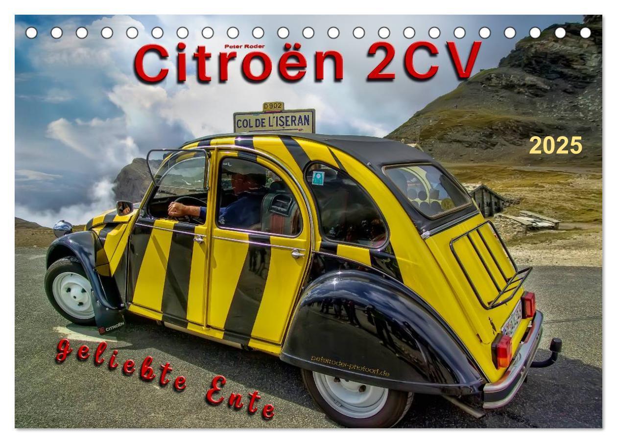 Cover: 9783435470013 | Citroën 2CV - geliebte Ente (Tischkalender 2025 DIN A5 quer),...