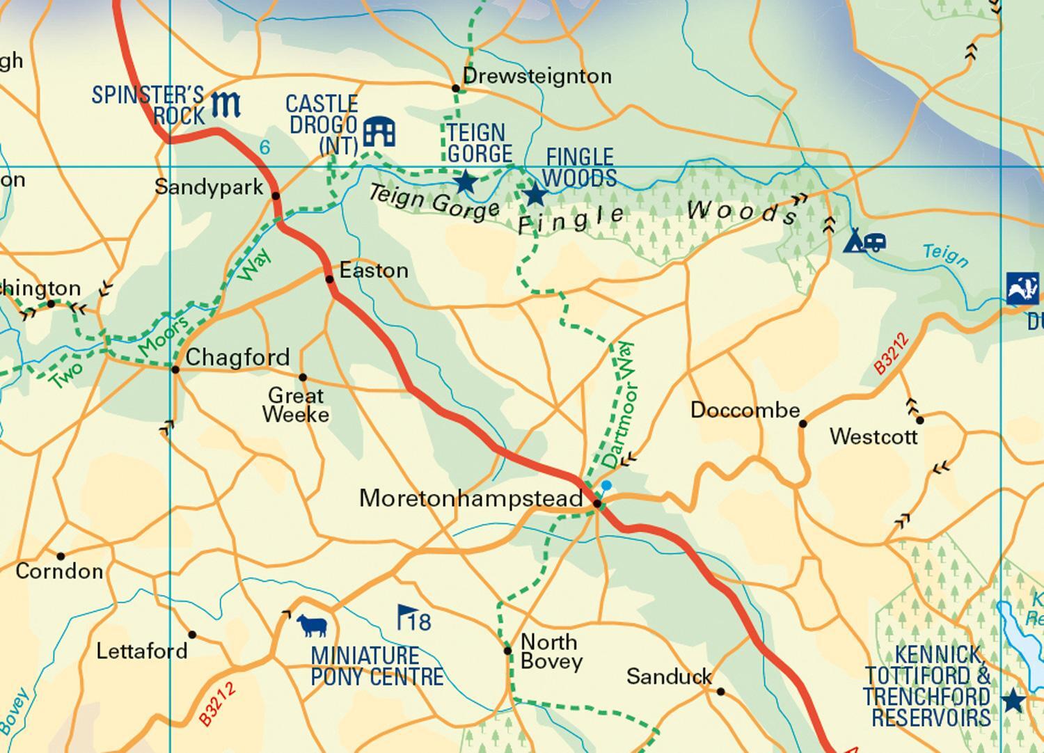 Bild: 9780008439194 | Dartmoor National Park Pocket Map | National Parks UK (u. a.) | 2021