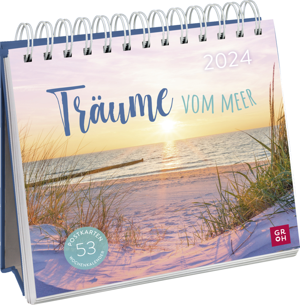 Cover: 4036442011270 | Postkartenkalender 2024: Träume vom Meer | Groh Verlag | Kalender