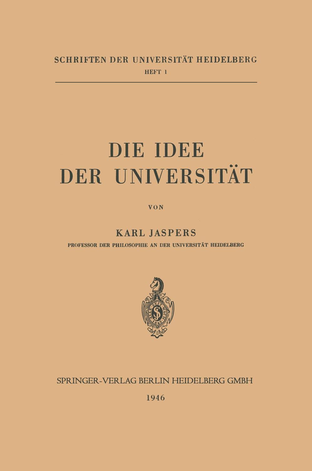 Cover: 9783662428757 | Die Idee der Universität | Karl Jaspers | Taschenbuch | Paperback
