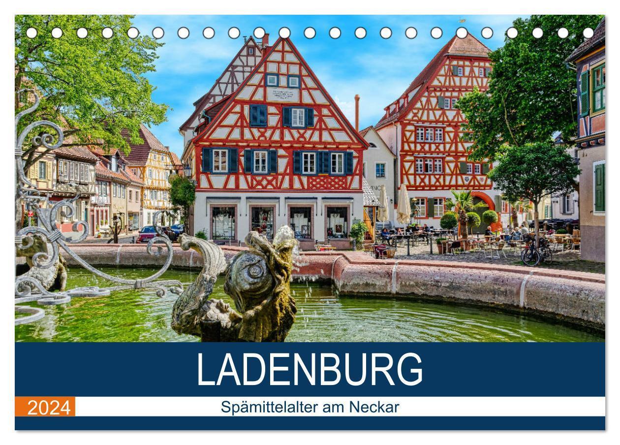 Cover: 9783675812086 | Ladenburg - Spätmittelalter am Neckar (Tischkalender 2024 DIN A5...