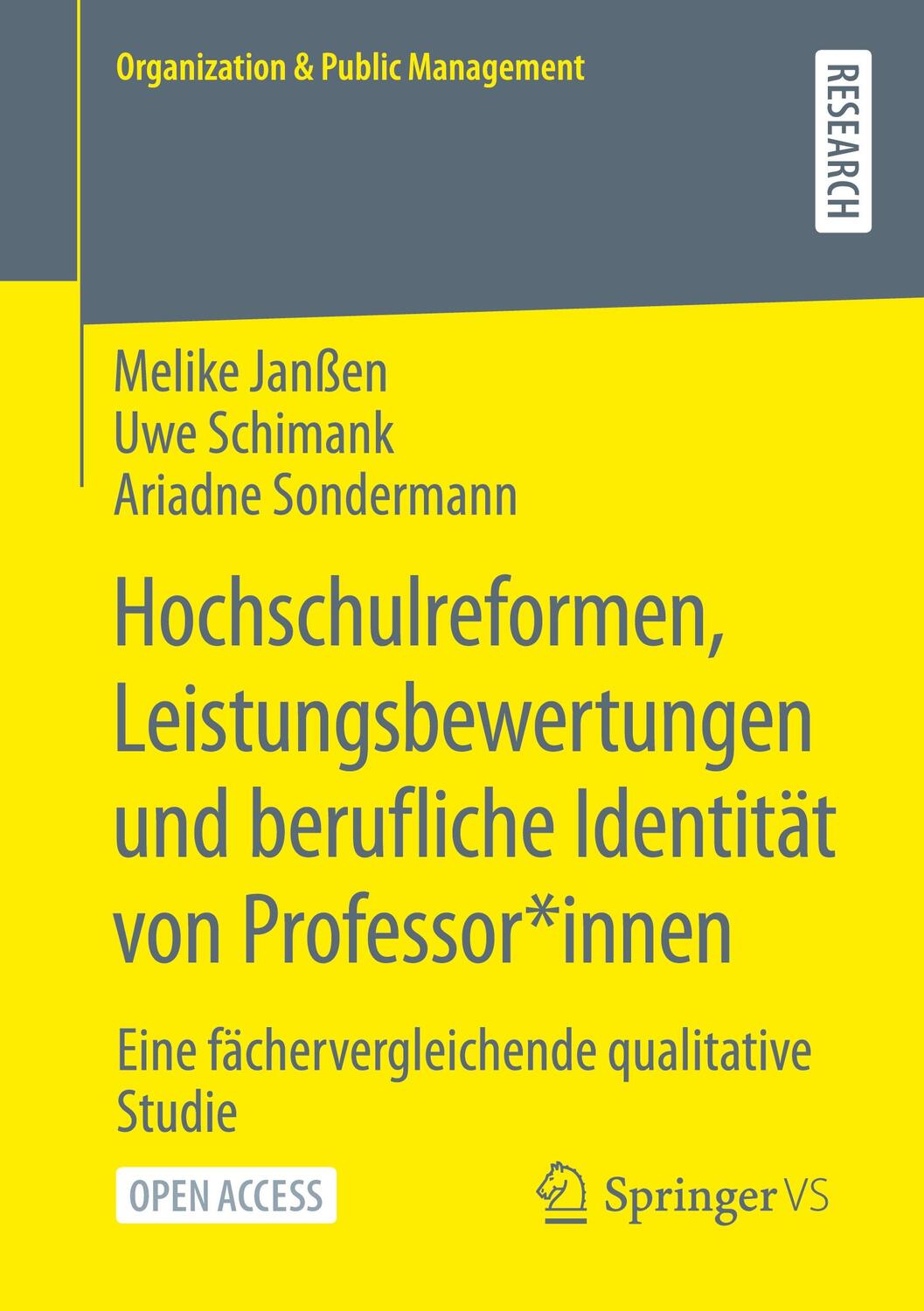 Cover: 9783658332884 | Hochschulreformen, Leistungsbewertungen und berufliche Identität...