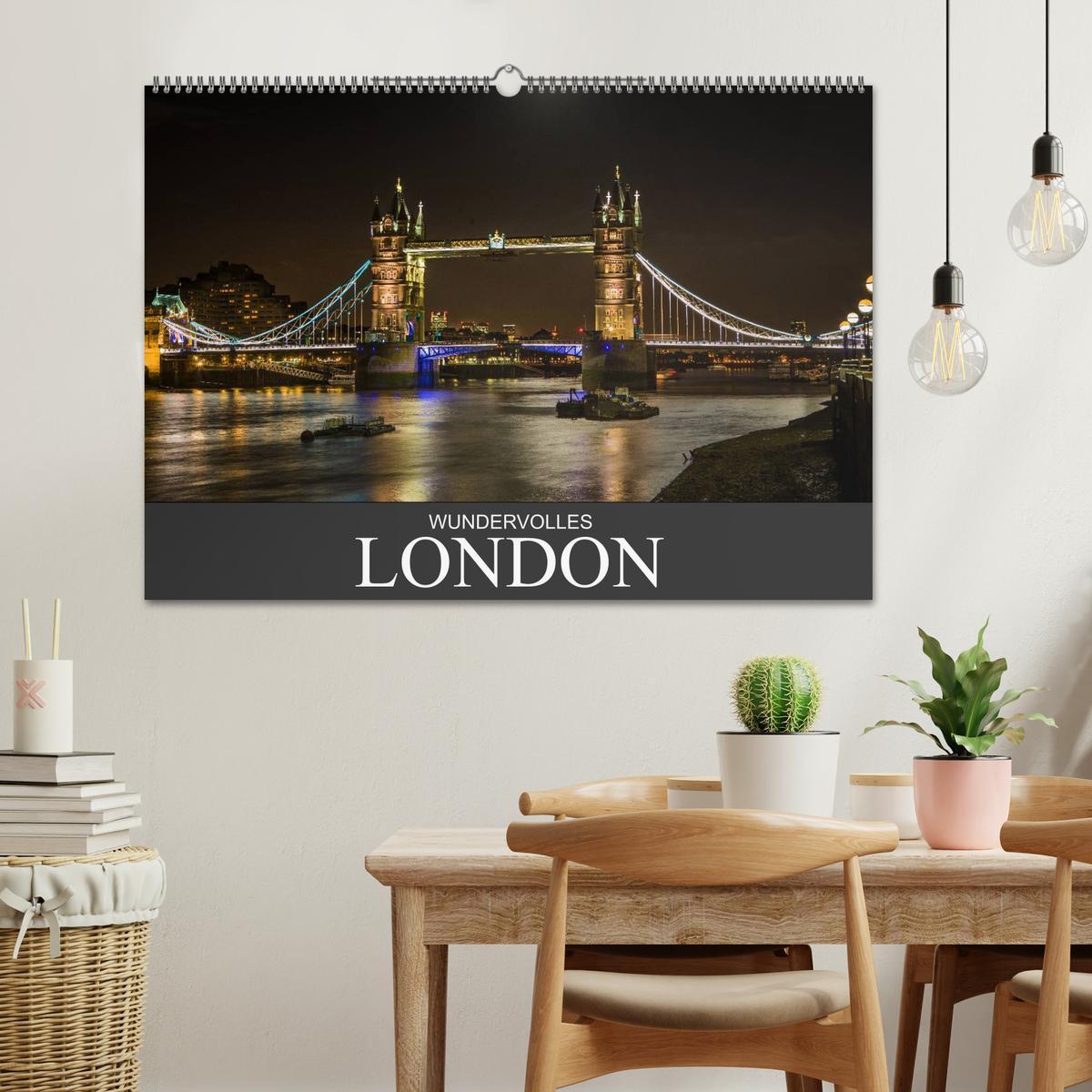 Bild: 9783435653980 | Wundervolles London (Wandkalender 2025 DIN A2 quer), CALVENDO...