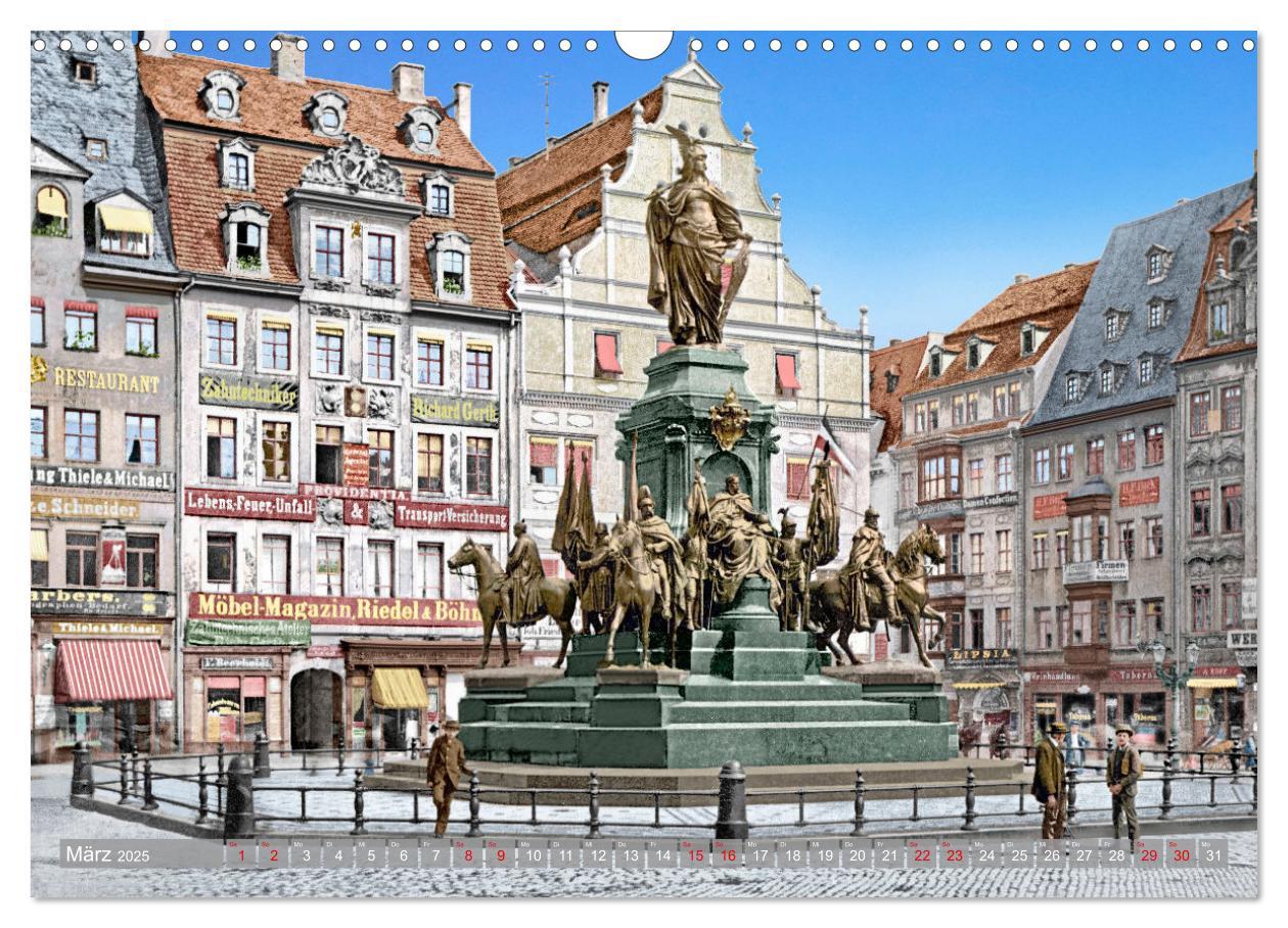 Bild: 9783383810473 | Leipzig zur Kaiserzeit in Farbe (Wandkalender 2025 DIN A3 quer),...