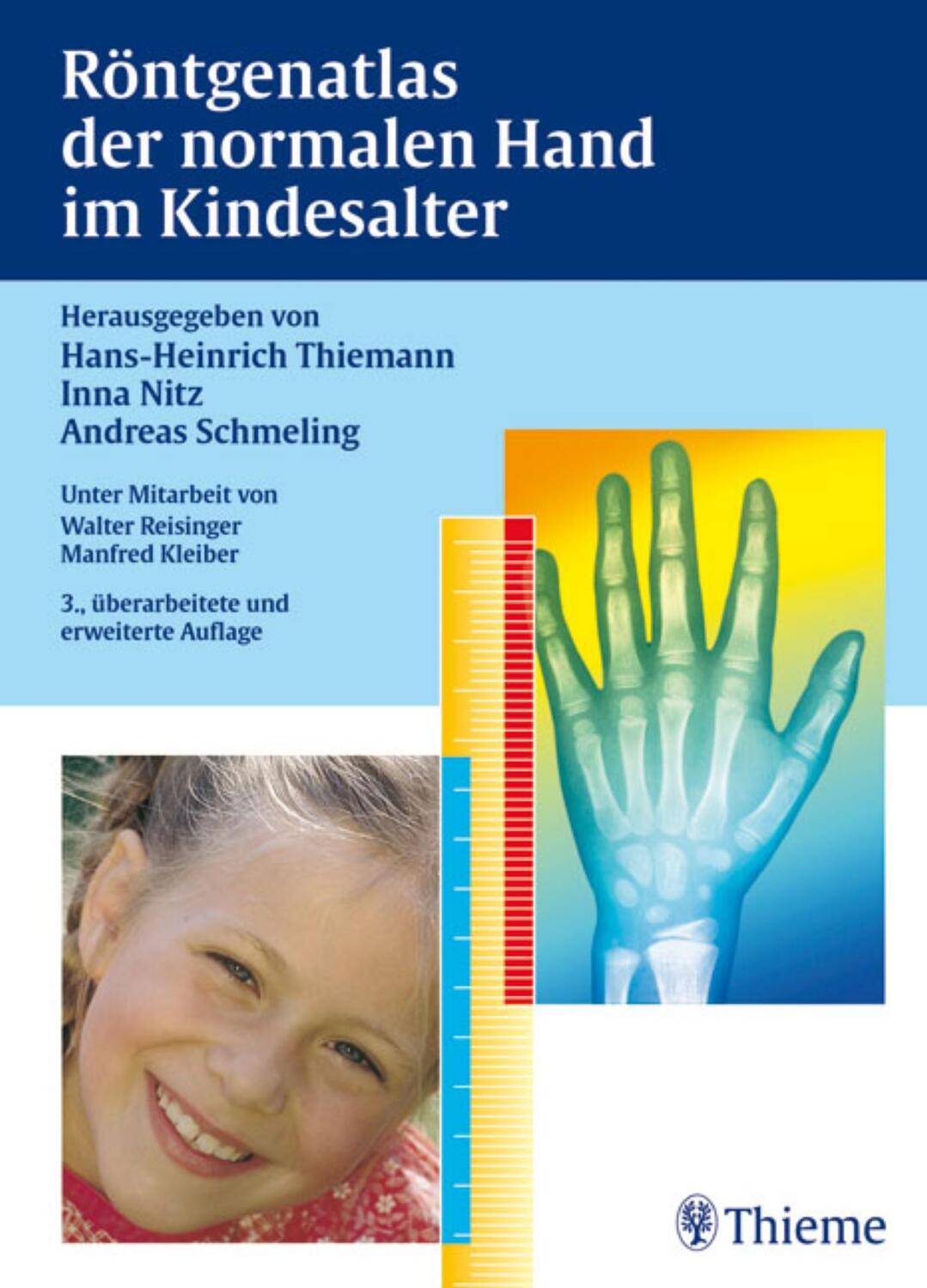 Cover: 9783137666035 | Röntgenatlas der normalen Hand im Kindesalter | Thiemann (u. a.)