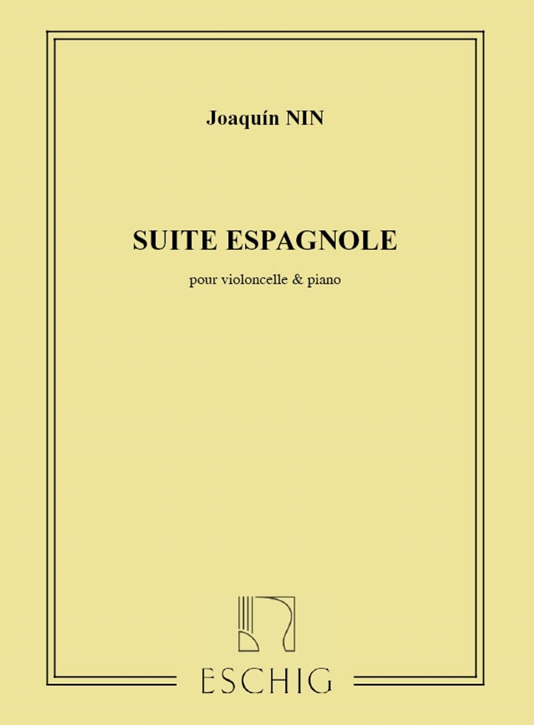 Cover: 9790045014810 | Suite Espagnole | Joaquin Nin-Culmell | Buch | 2001 | Max Eschig