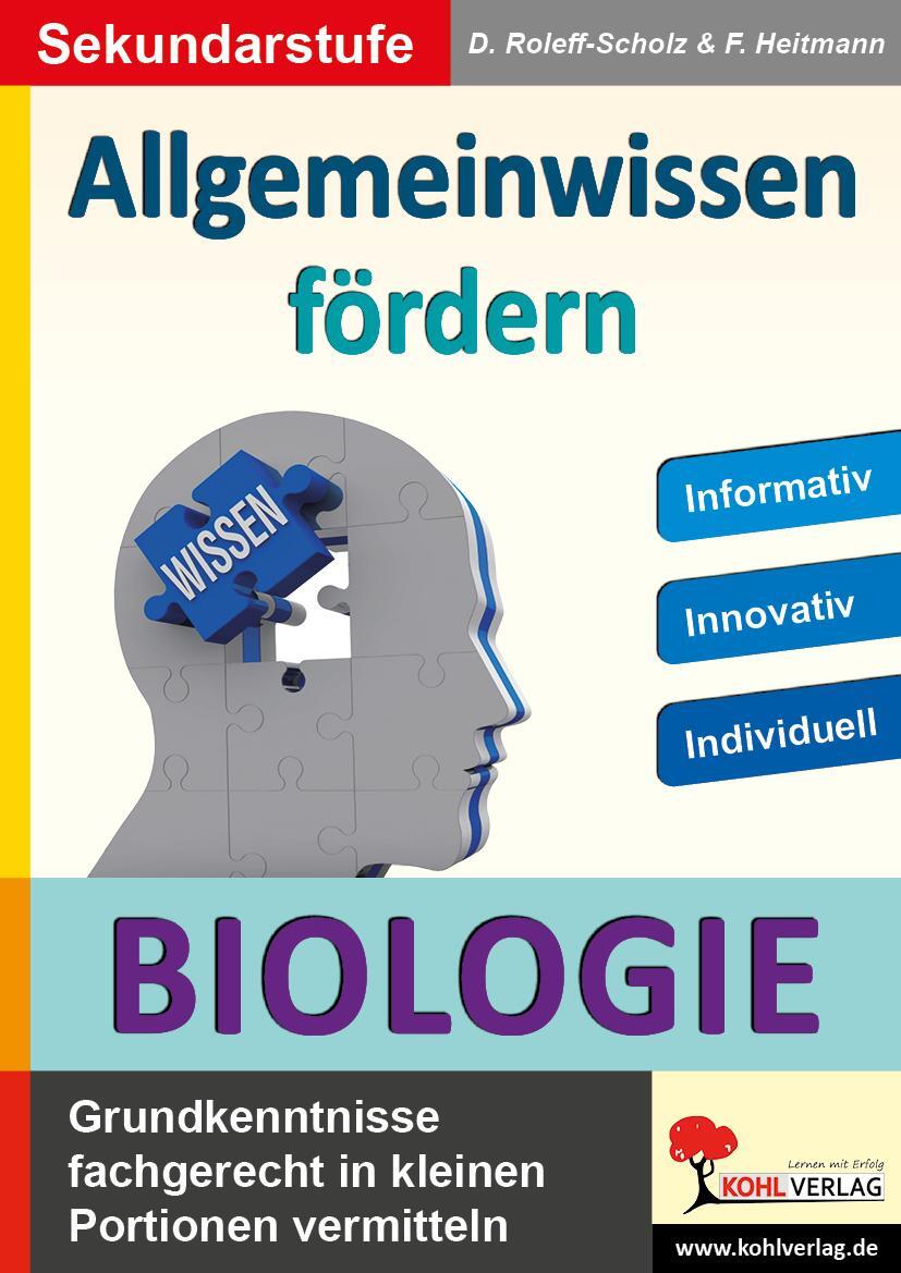 Cover: 9783955130619 | Allgemeinwissen fördern Biologie | Dorle Roleff-Scholz | Buch | 2014
