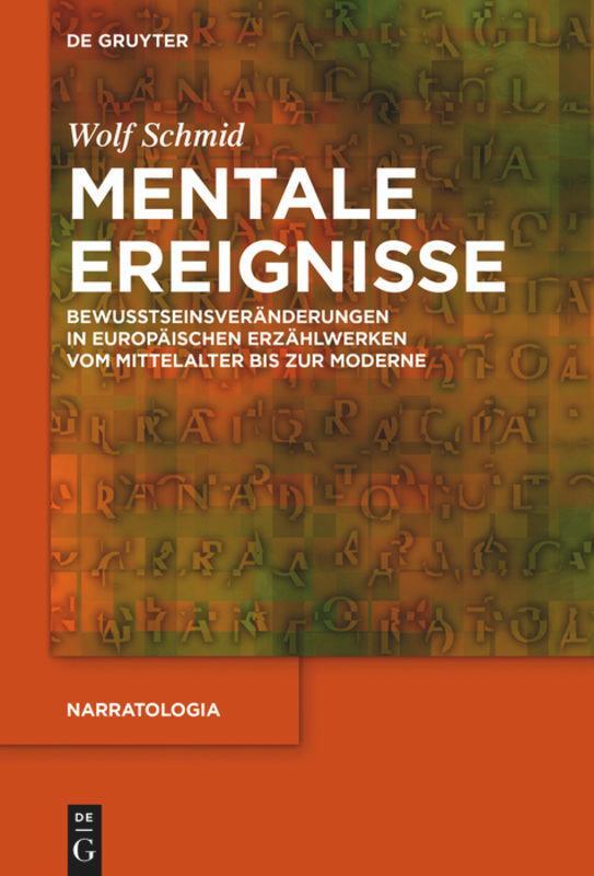 Cover: 9783110651614 | Mentale Ereignisse | Wolf Schmid | Taschenbuch | ISSN | Paperback