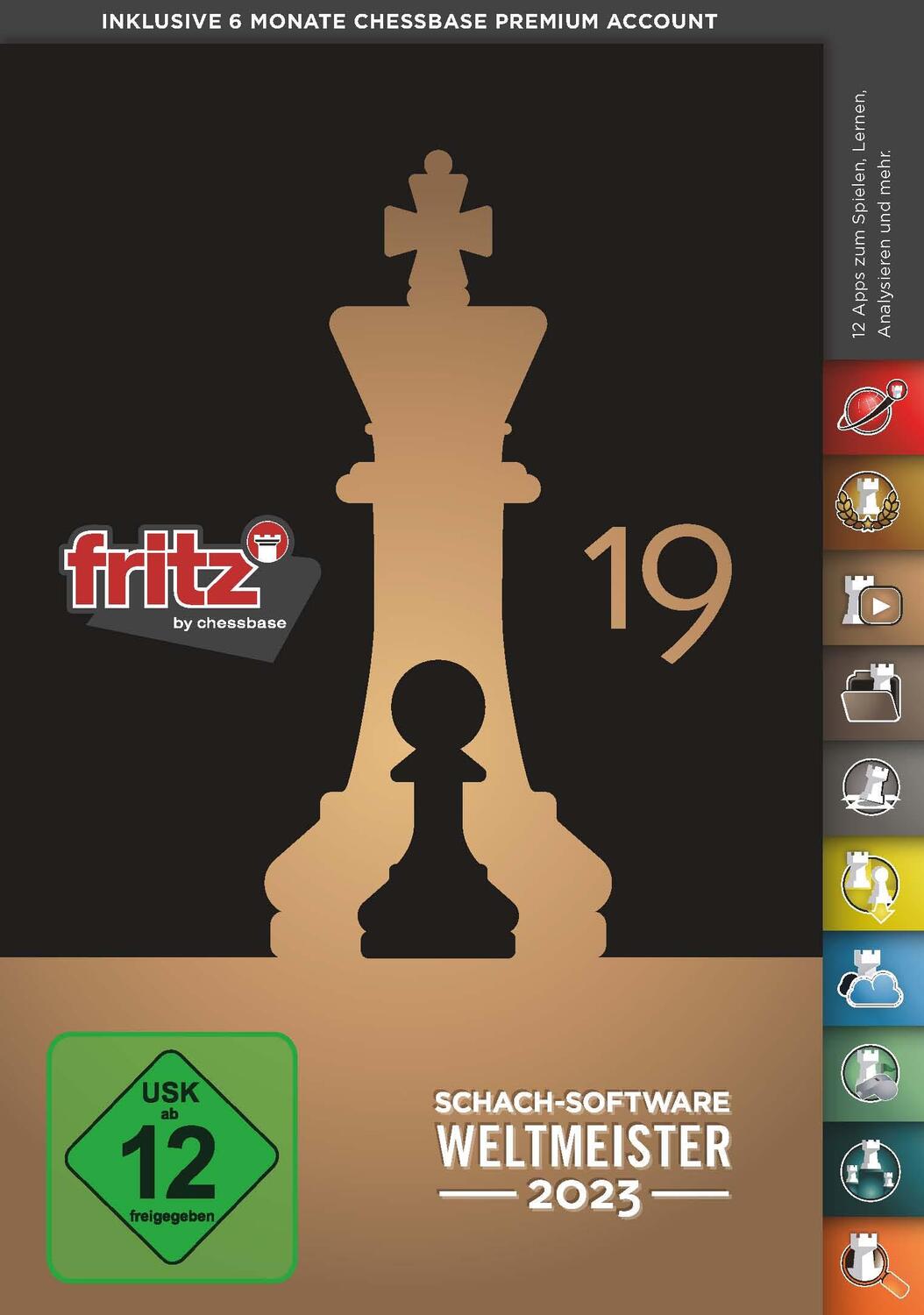 Cover: 9783866819115 | Fritz 19 | ChessBase GmbH | DVD-ROM | 4395 MB | Deutsch | 2023