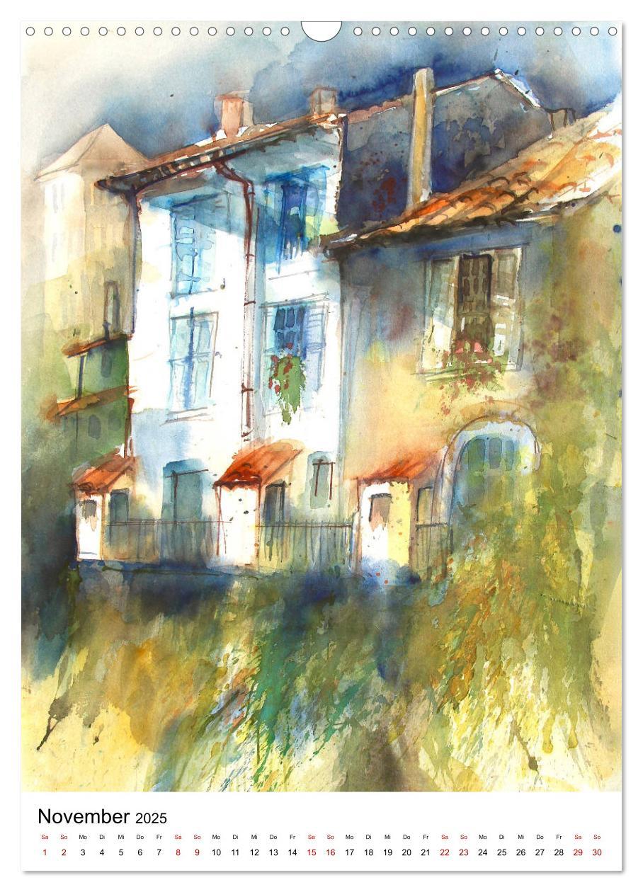 Bild: 9783435983193 | Aquarelle in Hochform (Wandkalender 2025 DIN A3 hoch), CALVENDO...