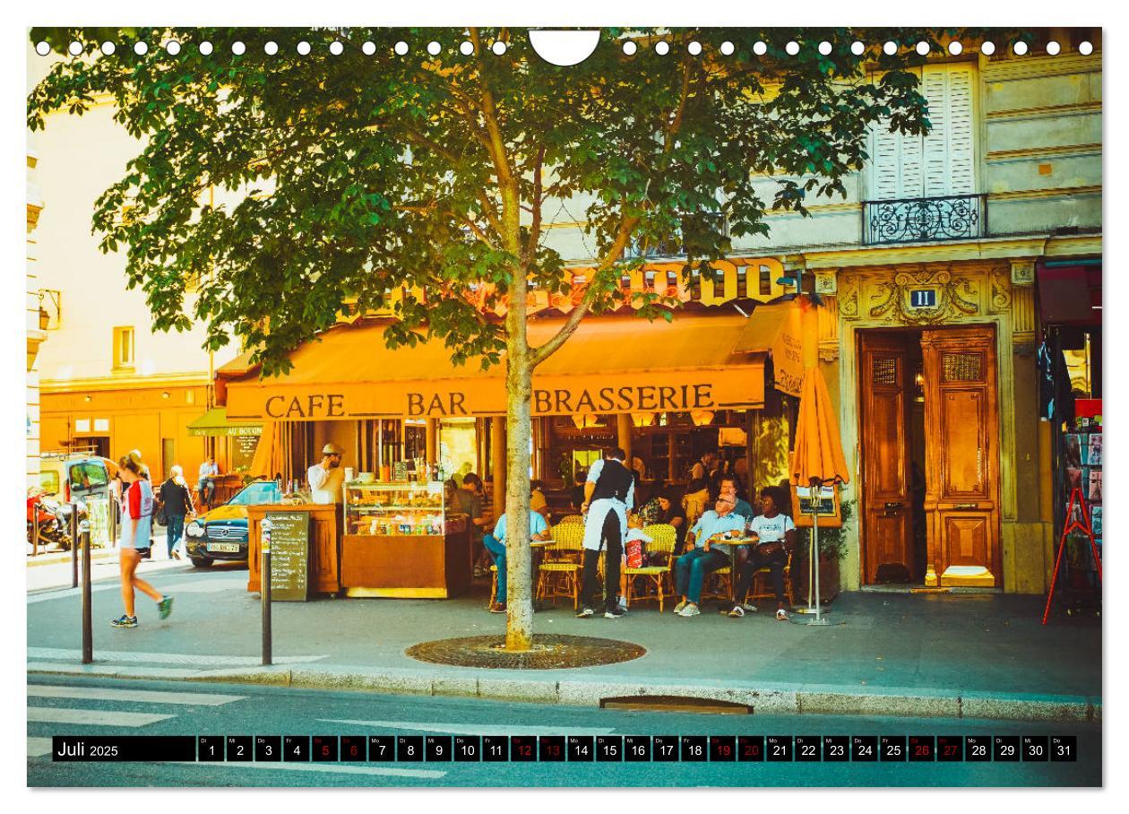 Bild: 9783435366729 | Paris Bistros (Wandkalender 2025 DIN A4 quer), CALVENDO Monatskalender