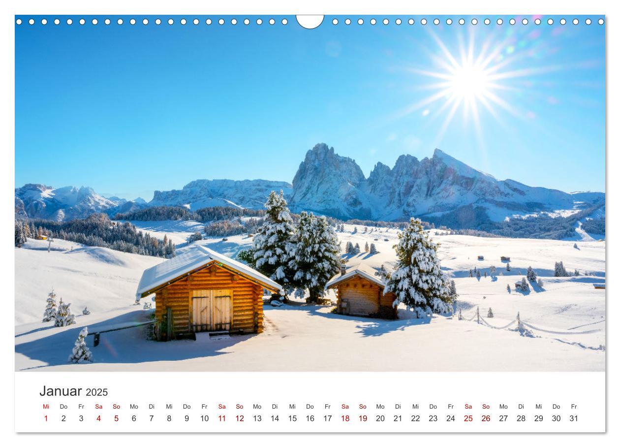 Bild: 9783383926808 | Seiser Alm - Im Herzen der Dolomiten. (Wandkalender 2025 DIN A3...