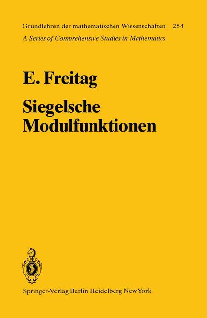 Cover: 9783642686504 | Siegelsche Modulfunktionen | E. Freitag | Taschenbuch | Paperback | x