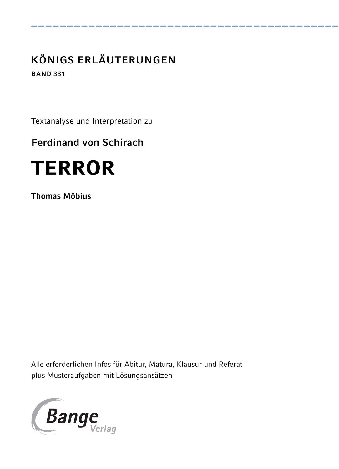 Bild: 9783804420946 | Terror | Ferdinand von Schirach | Taschenbuch | Deutsch | 2023