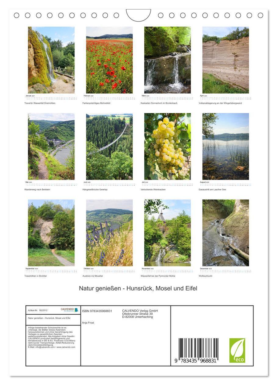 Bild: 9783435968831 | Natur genießen - Hunsrück, Mosel und Eifel (Wandkalender 2025 DIN...