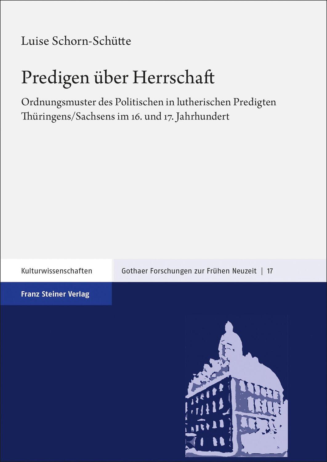 Cover: 9783515129428 | Predigen über Herrschaft | Luise Schorn-Schütte | Buch | Deutsch